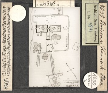 Vorschaubild Ruinen von Karnak, Plan (Stoedtner-Nr. 7037) Diasammlung